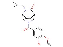 (1S*,5R*)-6-(cyclopropylmethyl)-3-(3-hydroxy-4-methoxybenzoyl)-3,6-diazabicyclo[3.2.2]nonan-7-one
