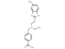 1-[4-({ethyl[2-(5-methyl-1H-benzimidazol-2-yl)ethyl]amino}methyl)phenyl]ethanone