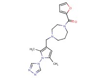 1-{[2,5-dimethyl-1-(4H-1,2,4-triazol-4-yl)-1H-pyrrol-3-yl]methyl}-4-(2-furoyl)-1,4-diazepane