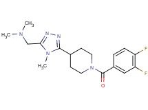 ({5-[1-(3,4-difluorobenzoyl)piperidin-4-yl]-4-methyl-4H-1,2,4-triazol-3-yl}methyl)dimethylamine
