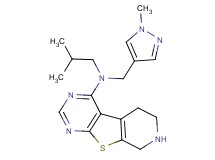 N-isobutyl-N-[(1-methyl-1H-pyrazol-4-yl)methyl]-5,6,7,8-tetrahydropyrido[4',3':4,5]thieno[2,3-d]pyrimidin-4-amine dihydrochloride