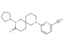 6-(8-cyclopentyl-9-oxo-2,8-diazaspiro[5.5]undec-2-yl)-2-pyridinecarbonitrile