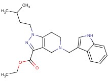 ethyl 5-(1H-indol-3-ylmethyl)-1-(3-methylbutyl)-4,5,6,7-tetrahydro-1H-pyrazolo[4,3-c]pyridine-3-carboxylate