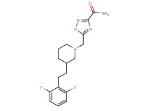 5-({3-[2-(2,6-difluorophenyl)ethyl]-1-piperidinyl}methyl)-1,2,4-oxadiazole-3-carboxamide