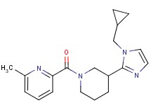 2-({3-[1-(cyclopropylmethyl)-1H-imidazol-2-yl]piperidin-1-yl}carbonyl)-6-methylpyridine