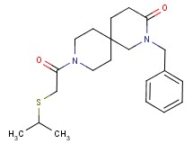 2-benzyl-9-[(isopropylthio)acetyl]-2,9-diazaspiro[5.5]undecan-3-one
