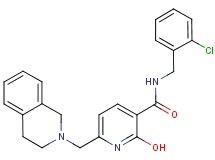 N-(2-chlorobenzyl)-6-(3,4-dihydro-2(1H)-isoquinolinylmethyl)-2-hydroxynicotinamide