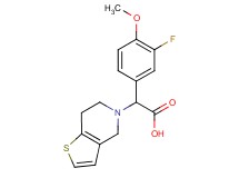 6,7-dihydrothieno[3,2-c]pyridin-5(4H)-yl(3-fluoro-4-methoxyphenyl)acetic acid