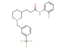 N-(2-fluorophenyl)-3-{1-[3-(trifluoromethyl)benzyl]-3-piperidinyl}propanamide