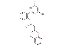 2-(2-{[(2,3-dihydro-1,4-benzodioxin-2-ylmethyl)(methyl)amino]methyl}phenyl)-6-methylpyrimidin-4(3H)-one
