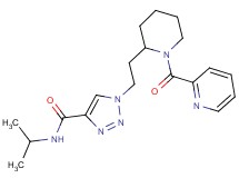 N-isopropyl-1-{2-[1-(2-pyridinylcarbonyl)-2-piperidinyl]ethyl}-1H-1,2,3-triazole-4-carboxamide