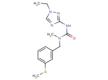 N'-(1-ethyl-1H-1,2,4-triazol-3-yl)-N-methyl-N-[3-(methylthio)benzyl]urea