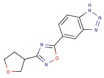 5-[3-(tetrahydrofuran-3-yl)-1,2,4-oxadiazol-5-yl]-1H-1,2,3-benzotriazole
