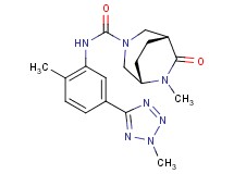 (1R*,5S*)-6-methyl-N-[2-methyl-5-(2-methyl-2H-tetrazol-5-yl)phenyl]-7-oxo-3,6-diazabicyclo[3.2.2]nonane-3-carboxamide