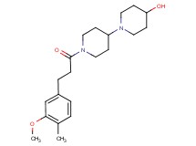 1'-[3-(3-methoxy-4-methylphenyl)propanoyl]-1,4'-bipiperidin-4-ol