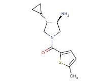 (3R*,4S*)-4-cyclopropyl-1-[(5-methyl-2-thienyl)carbonyl]-3-pyrrolidinamine