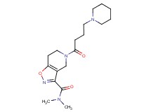 N,N-dimethyl-5-[4-(1-piperidinyl)butanoyl]-4,5,6,7-tetrahydroisoxazolo[4,5-c]pyridine-3-carboxamide