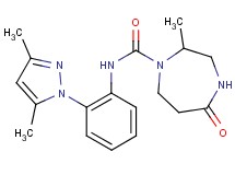 N-[2-(3,5-dimethyl-1H-pyrazol-1-yl)phenyl]-2-methyl-5-oxo-1,4-diazepane-1-carboxamide