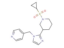 4-({2-[1-(cyclopropylsulfonyl)piperidin-3-yl]-1H-imidazol-1-yl}methyl)pyridine