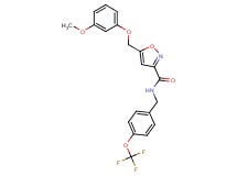 5-[(3-methoxyphenoxy)methyl]-N-[4-(trifluoromethoxy)benzyl]-3-isoxazolecarboxamide