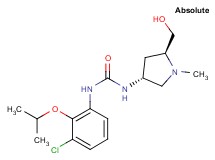 N-(3-chloro-2-isopropoxyphenyl)-N'-[(3R,5S)-5-(hydroxymethyl)-1-methylpyrrolidin-3-yl]urea