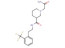1-(2-amino-2-oxoethyl)-N-{2-[2-(trifluoromethyl)phenyl]ethyl}-3-piperidinecarboxamide