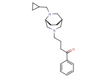 4-[(1S*,5R*)-6-(cyclopropylmethyl)-3,6-diazabicyclo[3.2.2]non-3-yl]-1-phenyl-1-butanone