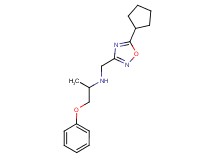 N-[(5-cyclopentyl-1,2,4-oxadiazol-3-yl)methyl]-1-phenoxypropan-2-amine