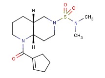 (4aR*,8aS*)-1-(1-cyclopenten-1-ylcarbonyl)-N,N-dimethyloctahydro-1,6-naphthyridine-6(2H)-sulfonamide