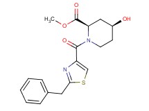 methyl (2R*,4S*)-1-[(2-benzyl-1,3-thiazol-4-yl)carbonyl]-4-hydroxypiperidine-2-carboxylate