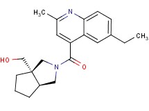 [(3aS*,6aS*)-2-[(6-ethyl-2-methyl-4-quinolinyl)carbonyl]hexahydrocyclopenta[c]pyrrol-3a(1H)-yl]methanol