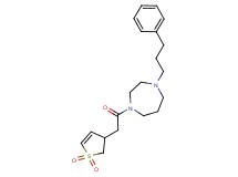 1-[(1,1-dioxido-2,3-dihydro-3-thienyl)acetyl]-4-(3-phenylpropyl)-1,4-diazepane