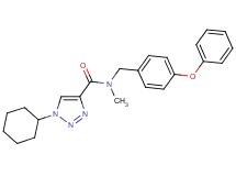 1-cyclohexyl-N-methyl-N-(4-phenoxybenzyl)-1H-1,2,3-triazole-4-carboxamide