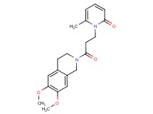 1-[3-(6,7-dimethoxy-3,4-dihydroisoquinolin-2(1H)-yl)-3-oxopropyl]-6-methylpyridin-2(1H)-one