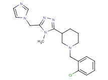 1-(2-chlorobenzyl)-3-[5-(1H-imidazol-1-ylmethyl)-4-methyl-4H-1,2,4-triazol-3-yl]piperidine