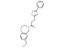 {4-[3-(3-phenyl-1,2,4-oxadiazol-5-yl)propanoyl]-2,3,4,5-tetrahydro-1,4-benzoxazepin-7-yl}methanol