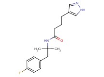 N-[2-(4-fluorophenyl)-1,1-dimethylethyl]-4-(1H-pyrazol-4-yl)butanamide