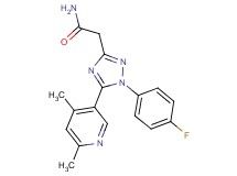 2-[5-(4,6-dimethylpyridin-3-yl)-1-(4-fluorophenyl)-1H-1,2,4-triazol-3-yl]acetamide