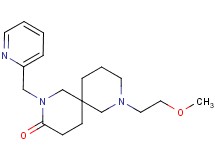8-(2-methoxyethyl)-2-(2-pyridinylmethyl)-2,8-diazaspiro[5.5]undecan-3-one