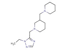 1-[(1-ethyl-1H-1,2,4-triazol-5-yl)methyl]-3-(piperidin-1-ylmethyl)piperidine