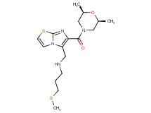 N-[(6-{[(2R*,6S*)-2,6-dimethyl-4-morpholinyl]carbonyl}imidazo[2,1-b][1,3]thiazol-5-yl)methyl]-3-(methylthio)-1-propanamine