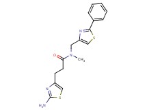 3-(2-amino-1,3-thiazol-4-yl)-N-methyl-N-[(2-phenyl-1,3-thiazol-4-yl)methyl]propanamide