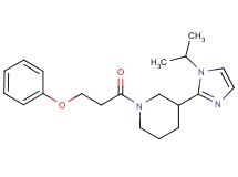 3-(1-isopropyl-1H-imidazol-2-yl)-1-(3-phenoxypropanoyl)piperidine