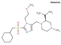(2S)-1-{[2-[(cyclohexylmethyl)sulfonyl]-1-(2-methoxyethyl)-1H-imidazol-5-yl]methyl}-2-isopropyl-4-methylpiperazine