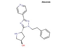 (3R,5S)-5-[1-(2-phenylethyl)-3-pyridin-4-yl-1H-1,2,4-triazol-5-yl]pyrrolidin-3-ol
