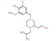 2-chloro-4-{[3-(2-hydroxyethyl)-4-isobutyl-1-piperazinyl]methyl}-6-methoxyphenol