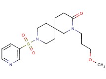 2-(3-methoxypropyl)-9-(pyridin-3-ylsulfonyl)-2,9-diazaspiro[5.5]undecan-3-one