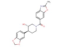 (3S*,4S*)-4-(1,3-benzodioxol-5-yl)-1-[(2-methyl-1,3-benzoxazol-6-yl)carbonyl]piperidin-3-ol