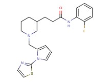 N-(2-fluorophenyl)-3-(1-{[1-(1,3-thiazol-2-yl)-1H-pyrrol-2-yl]methyl}-3-piperidinyl)propanamide