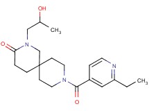 9-(2-ethylisonicotinoyl)-2-(2-hydroxypropyl)-2,9-diazaspiro[5.5]undecan-3-one